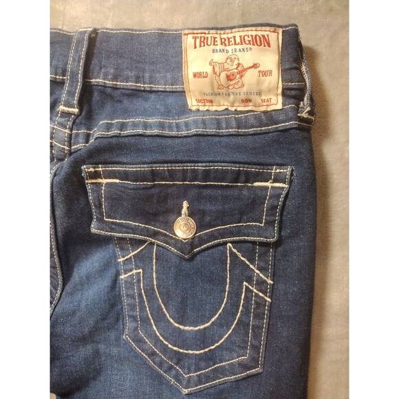 True Religion Rocco Relaxed Skinny Jeans Flap Pocket 32x32 - Picture 5 of 12